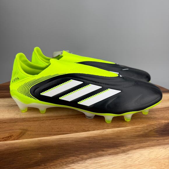 Adidas Copa Pure 3 Elite Laceless FG Black-Neon Men\'s 9 Soccer Cleats JH6302 main image 8